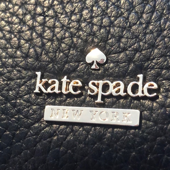SOLD -KATE SPADE- Hold the Phone! Black Leather - Picture 2 of 6